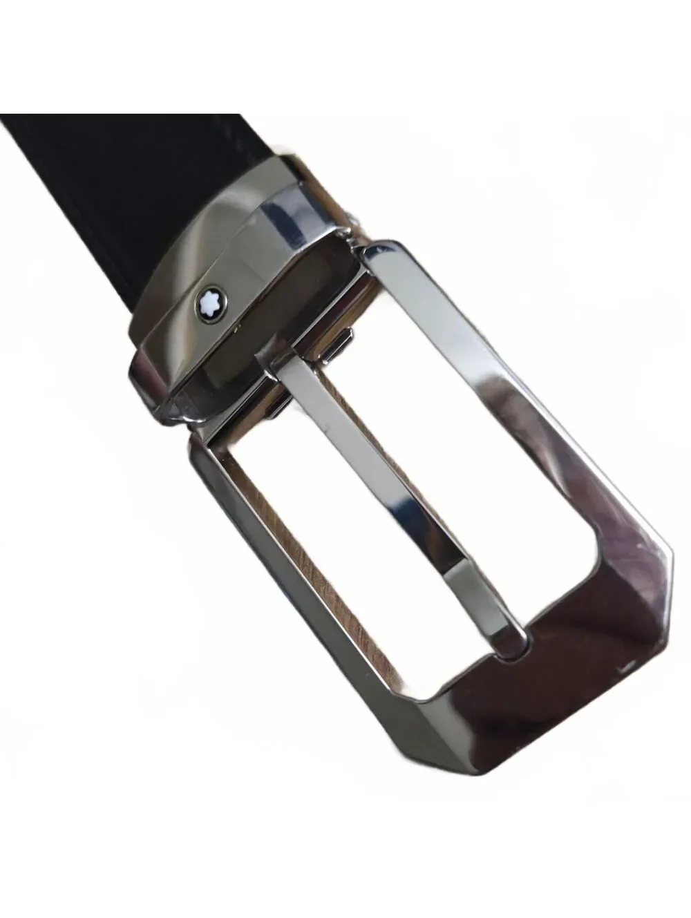 Montblanc Rectangular Stainless Steel Pin Buckle Reversible